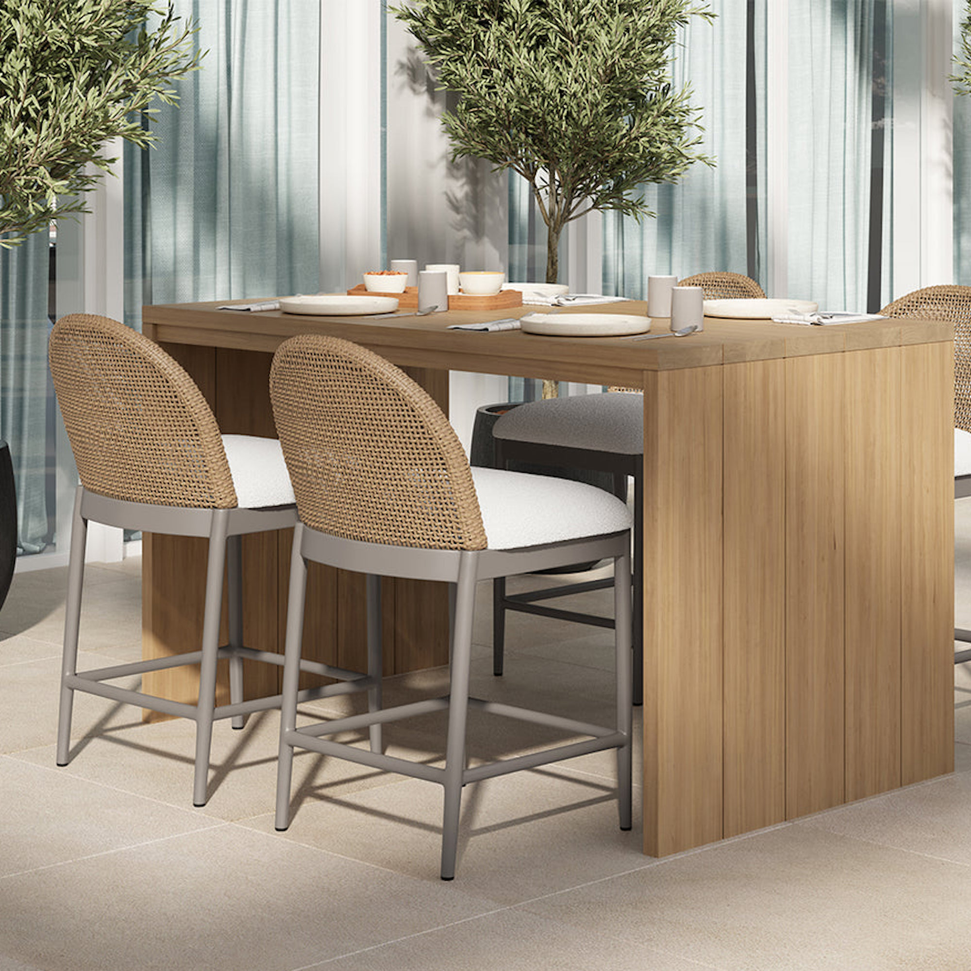 Calandri Counter Stool - Natural