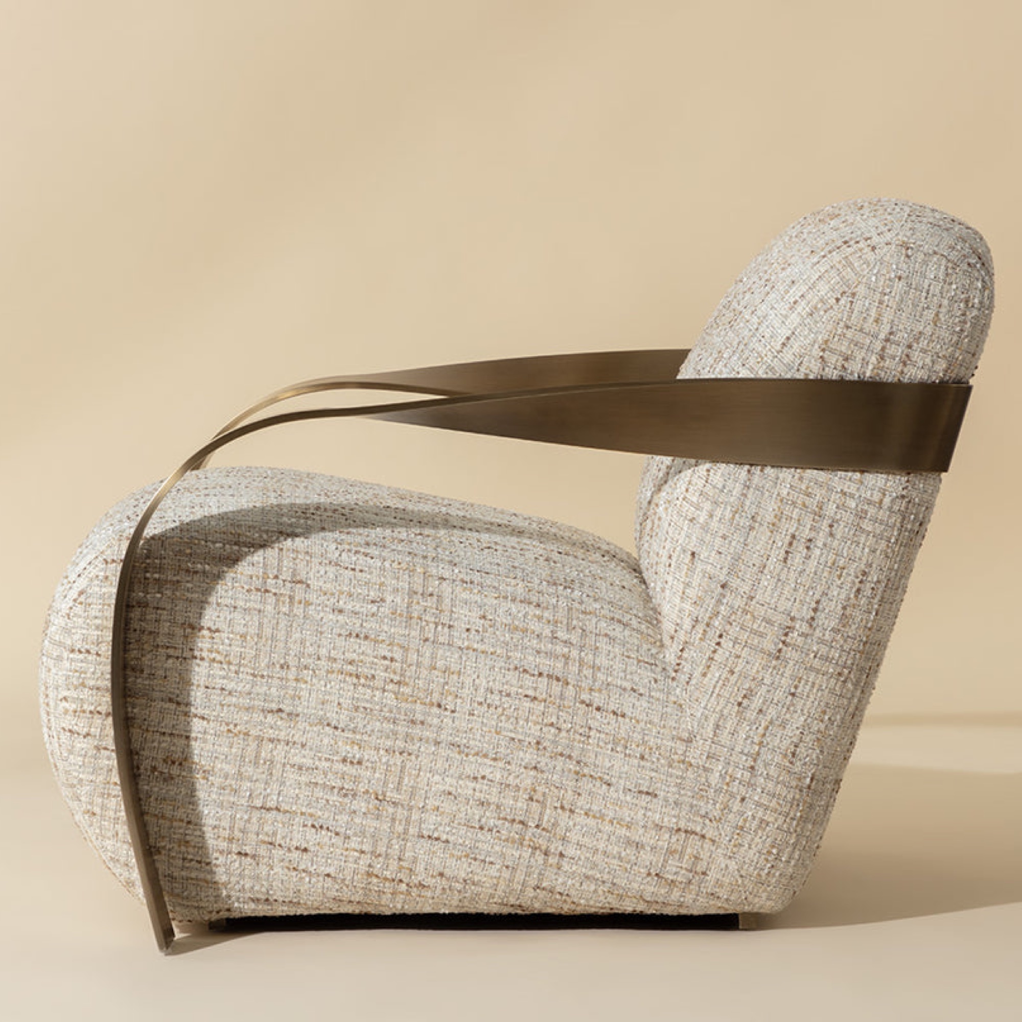 Sonesta Lounge Chair - Antique Brass