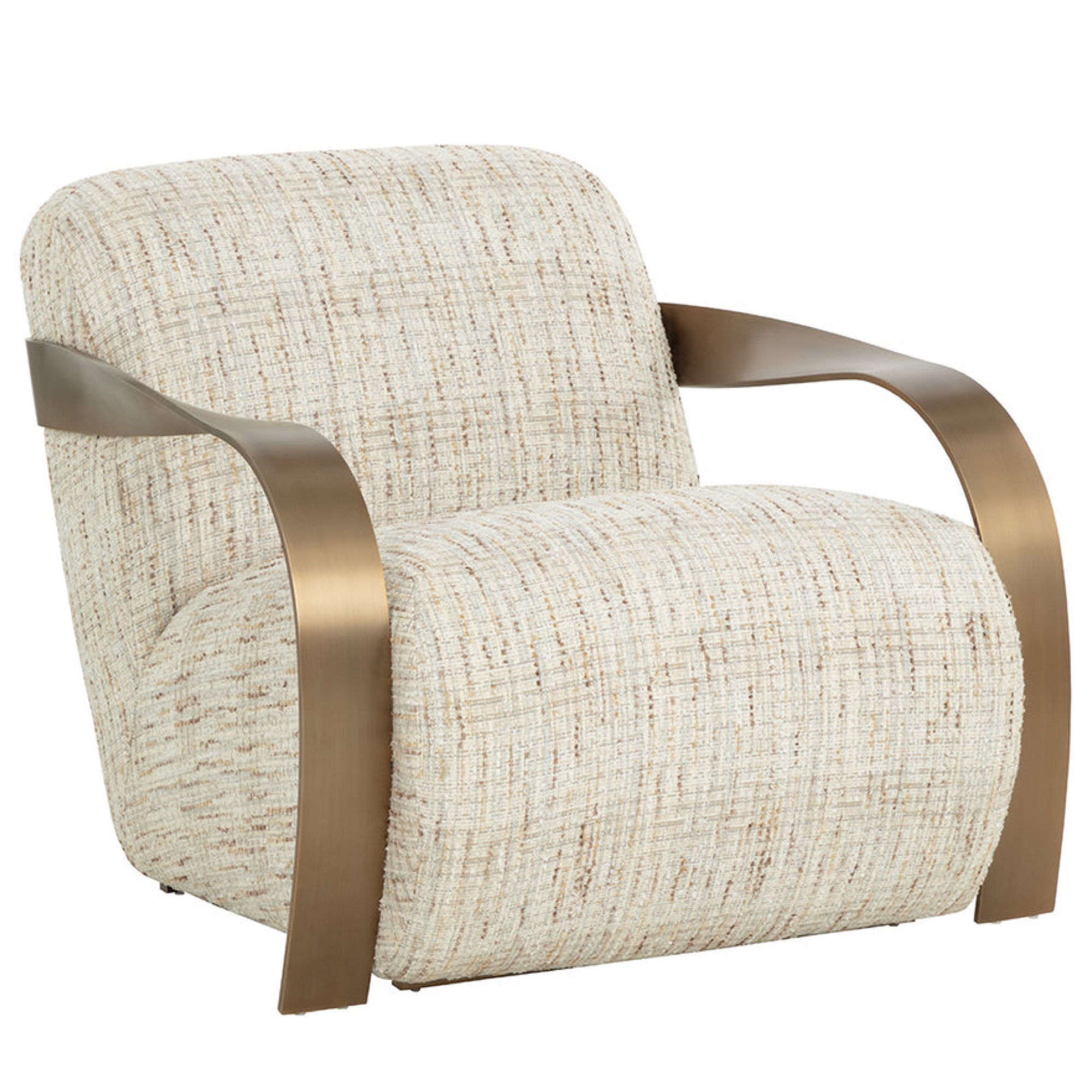 Sonesta Lounge Chair - Antique Brass