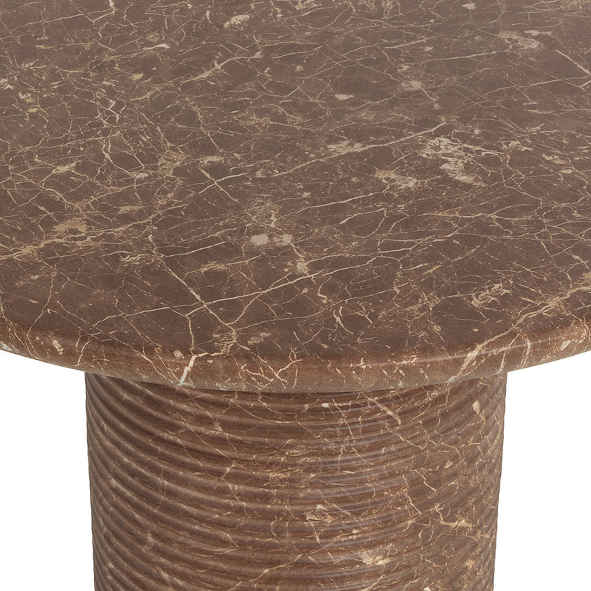 Riva Dining Table - Mocha Marble Look 43"