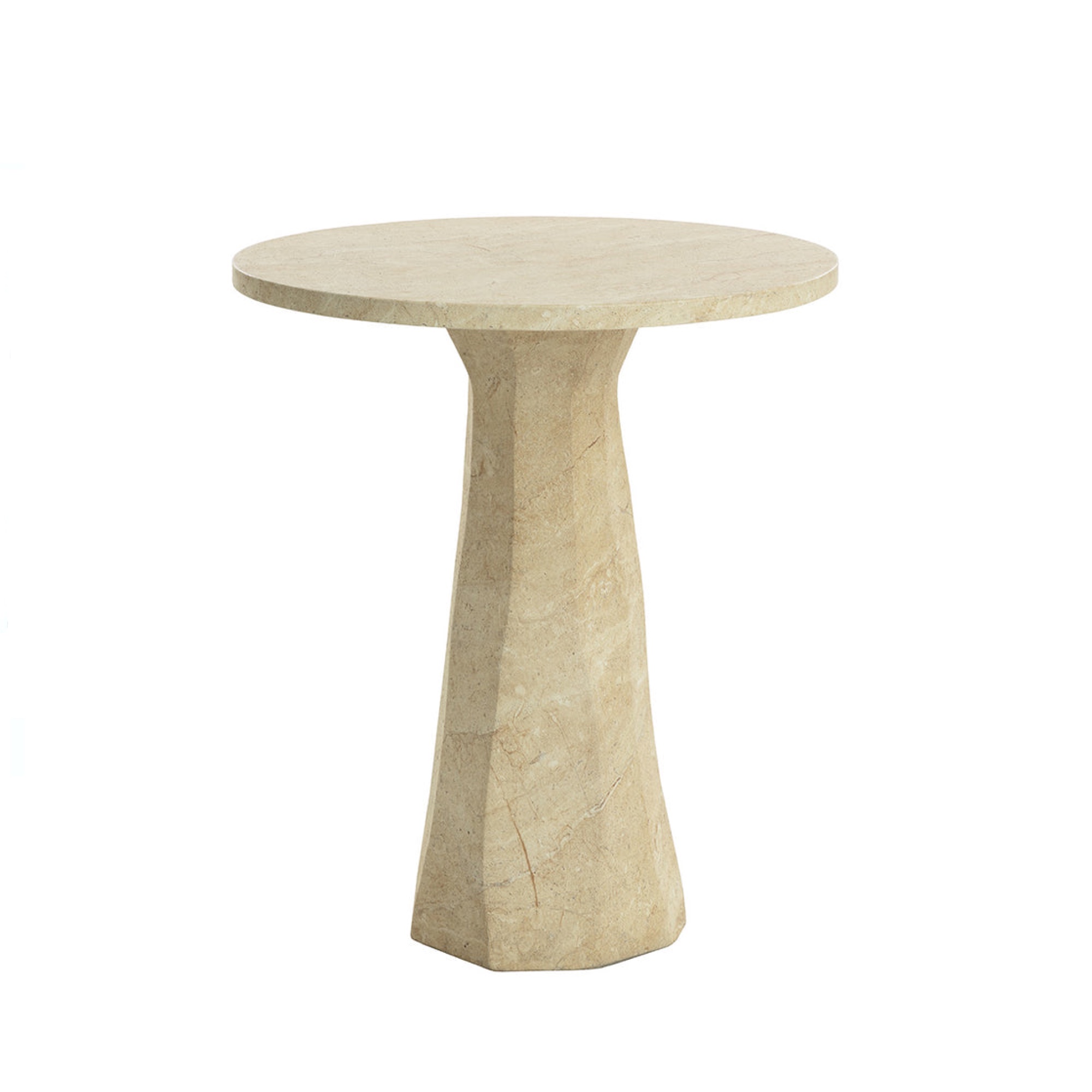 Kliff Bar Table - Travertine Look