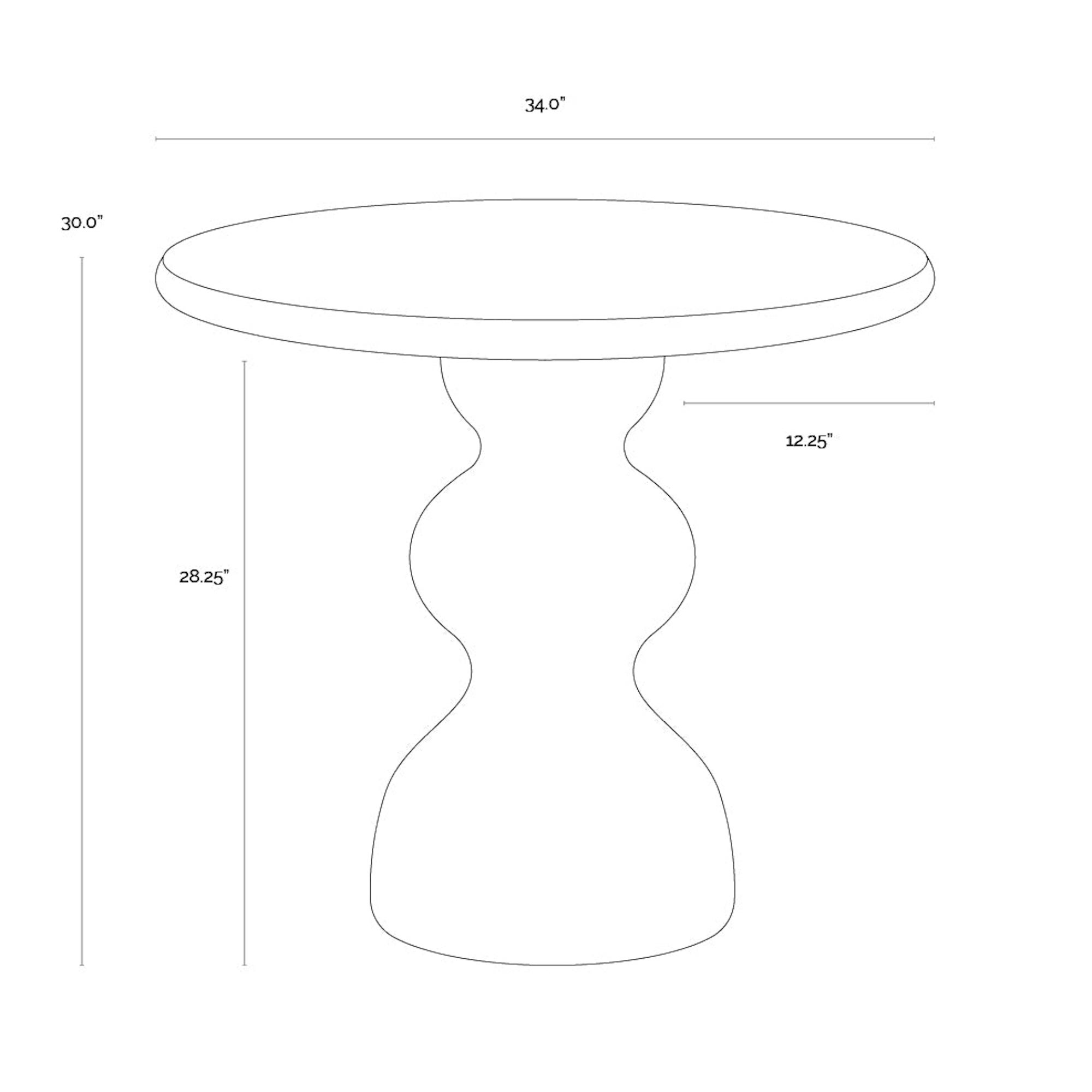 Raul Bistro Table - Taupe 34"