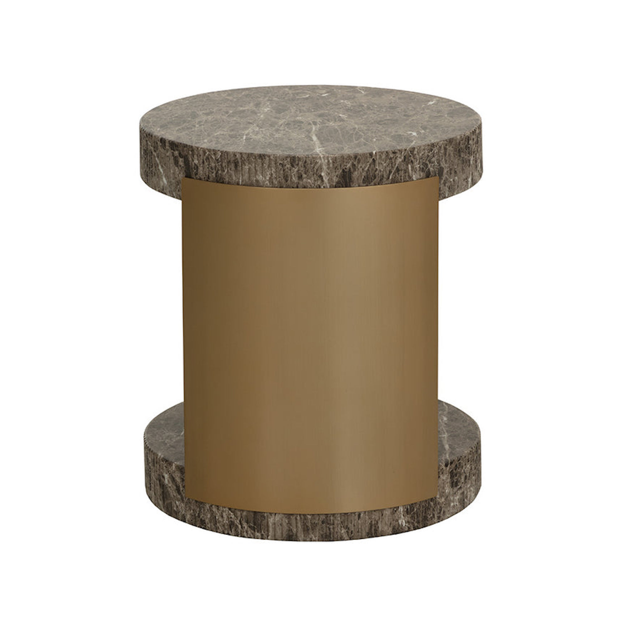 Cavette End Table - Dark Emperador