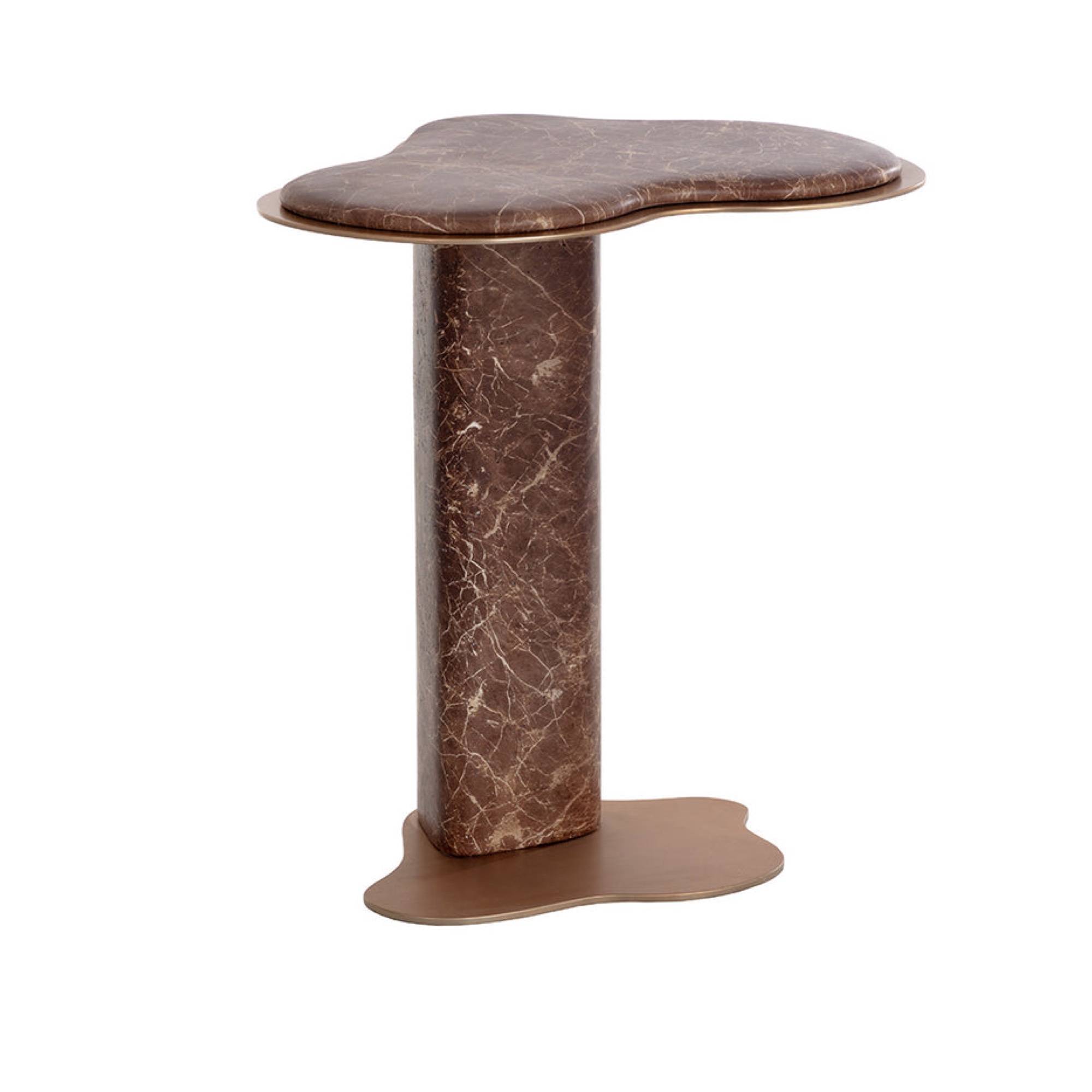Isola End Table - Marble Look