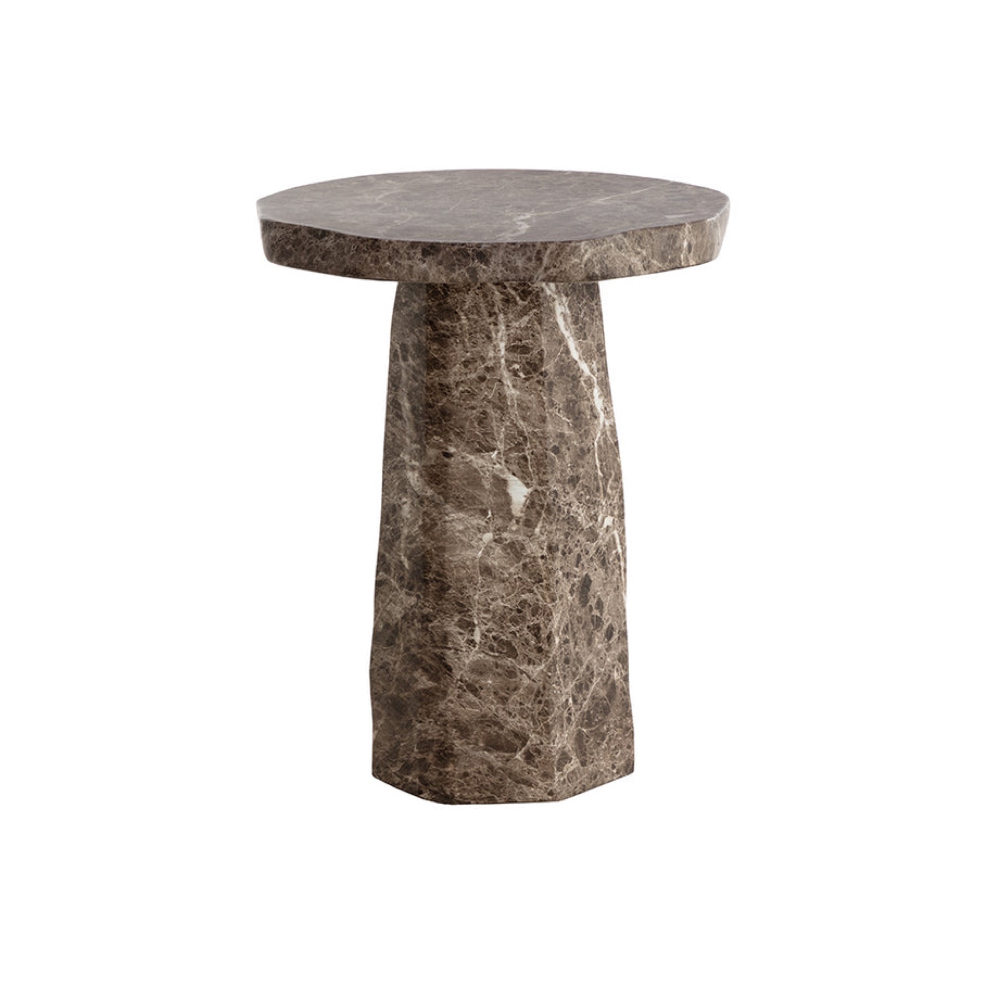 Baldur End Table - Marble Look
