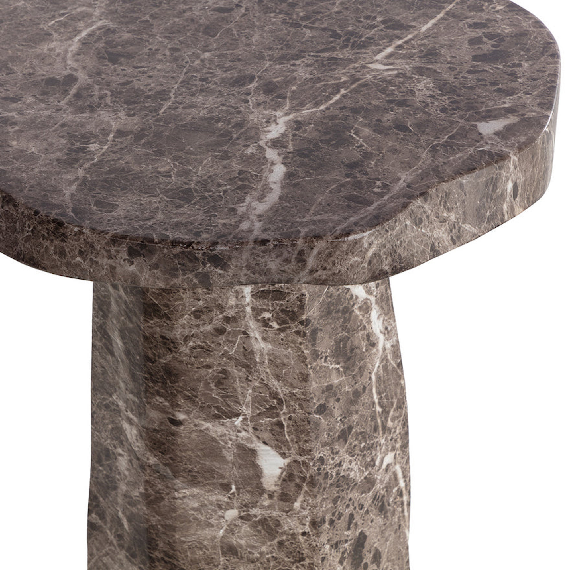 Baldur End Table - Marble Look