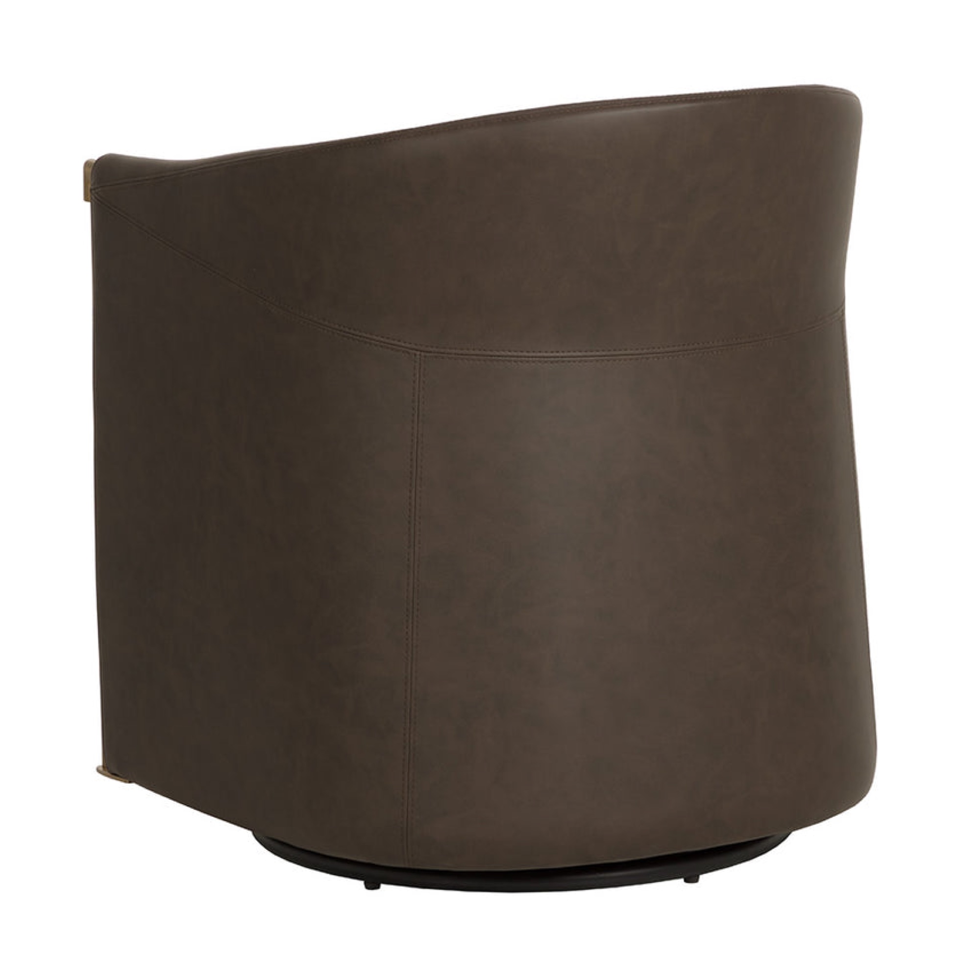 Leontine Swivel Lounge Chair - Espresso