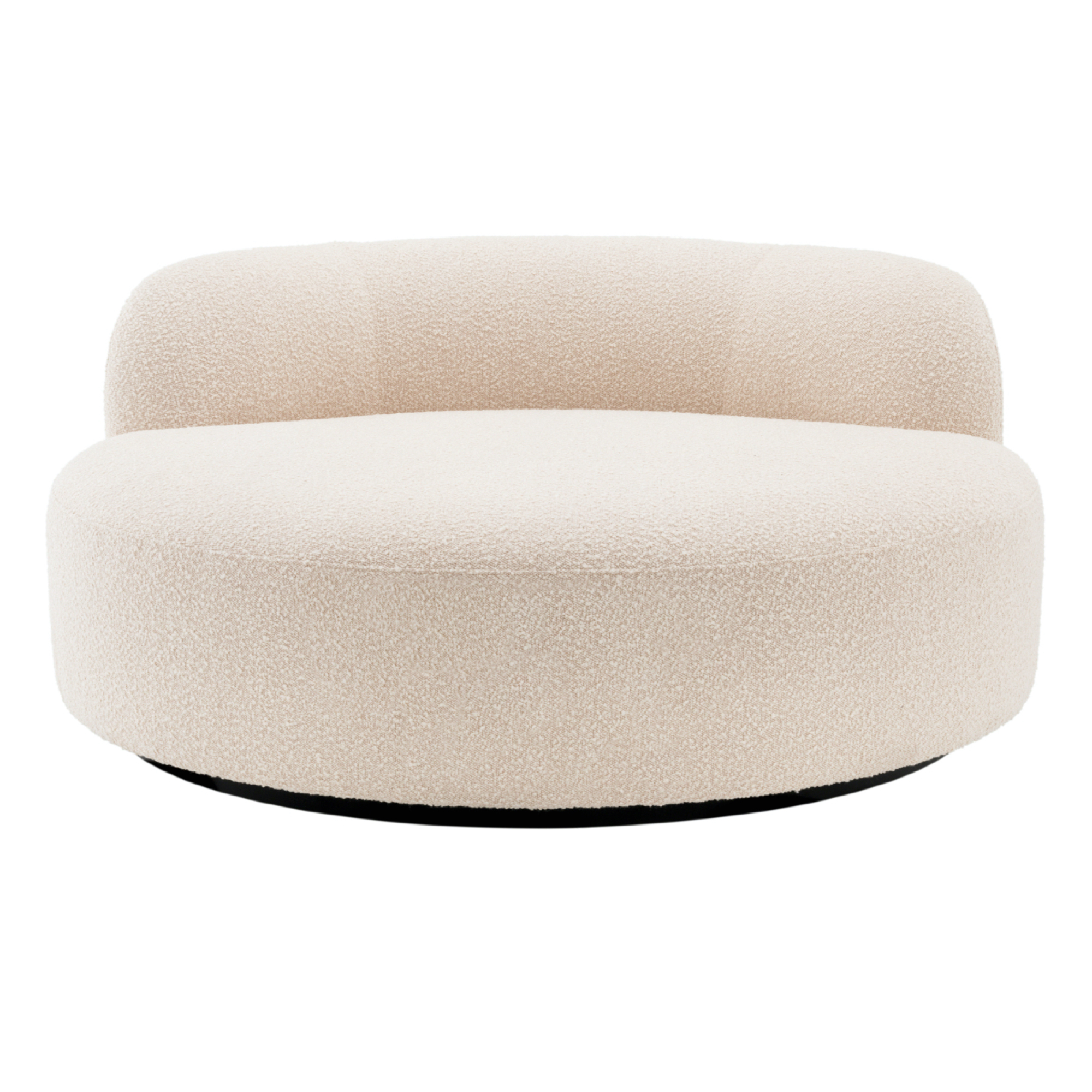 Björn Round Sofa - Bouclé cream