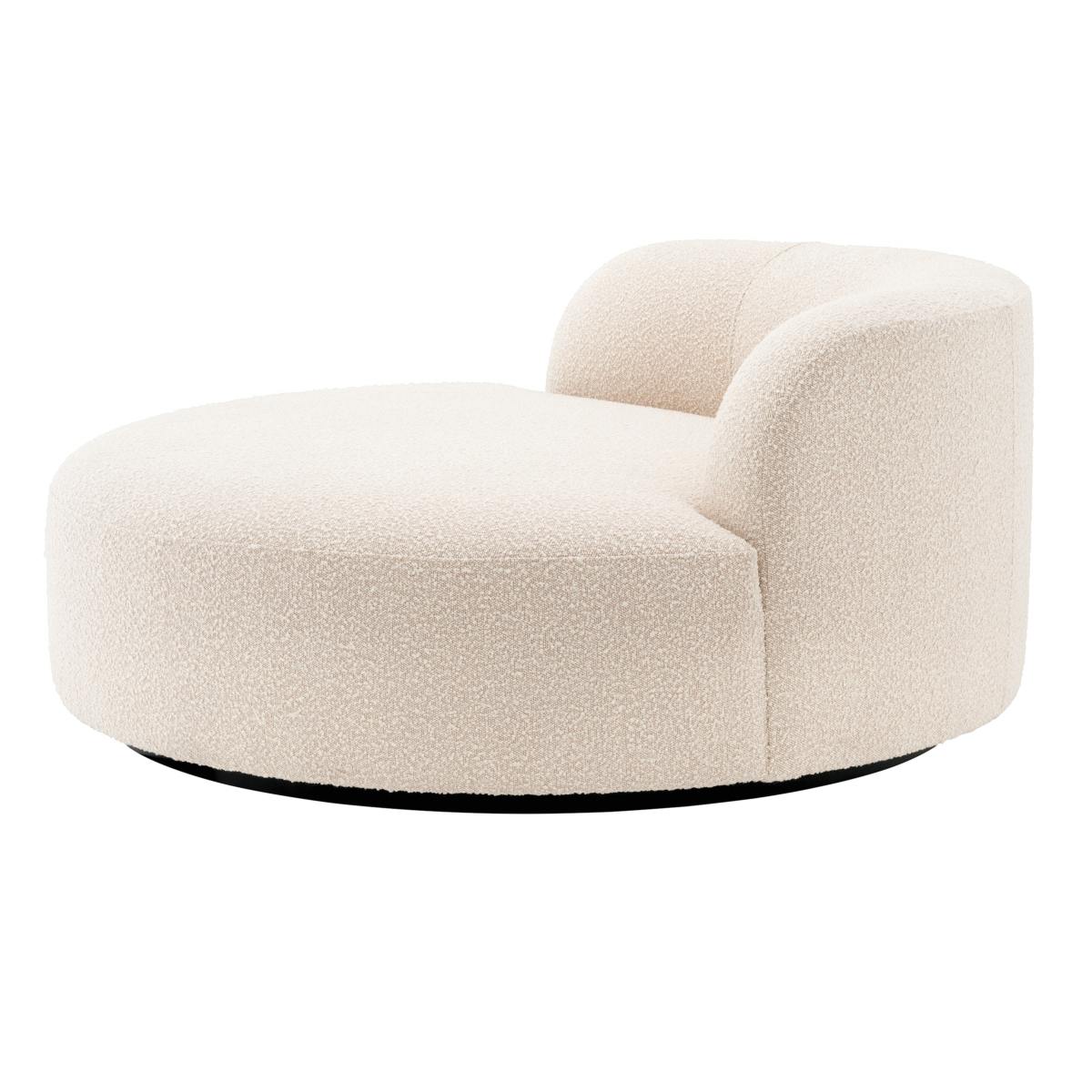 Björn Round Sofa - Bouclé cream