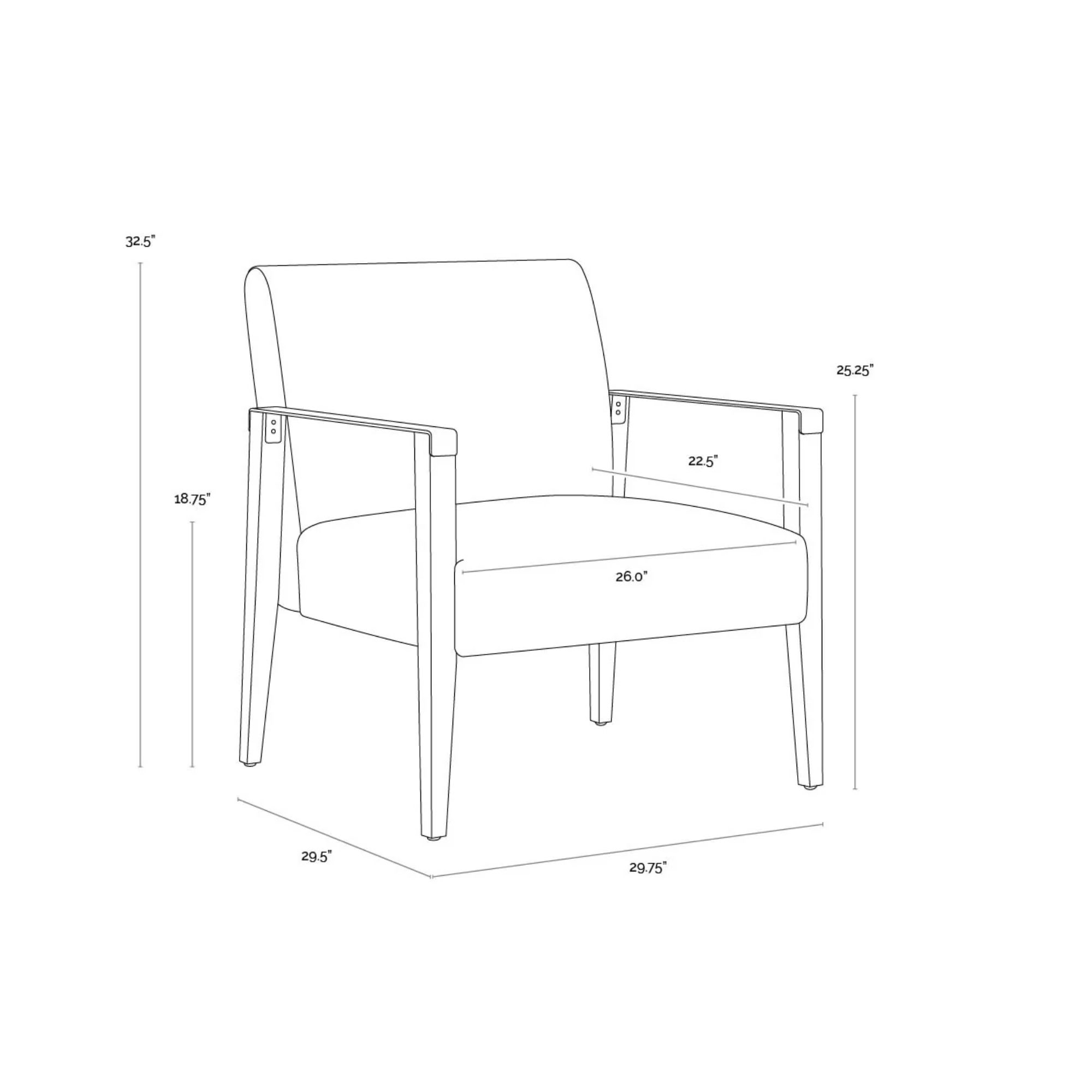 Earl Lounge Chair - Rustic Oak