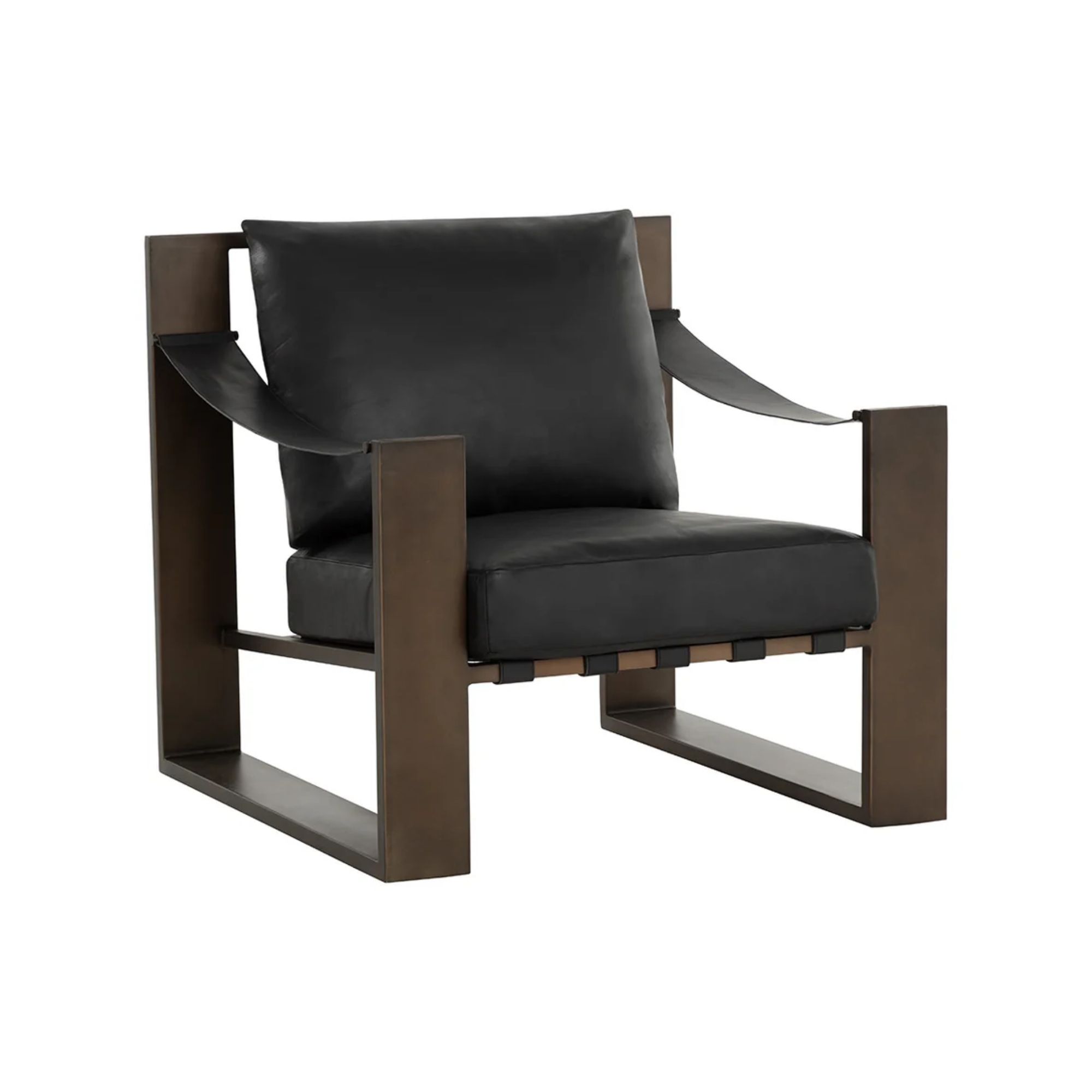 Berke Lounge Chair - Antique Bronze