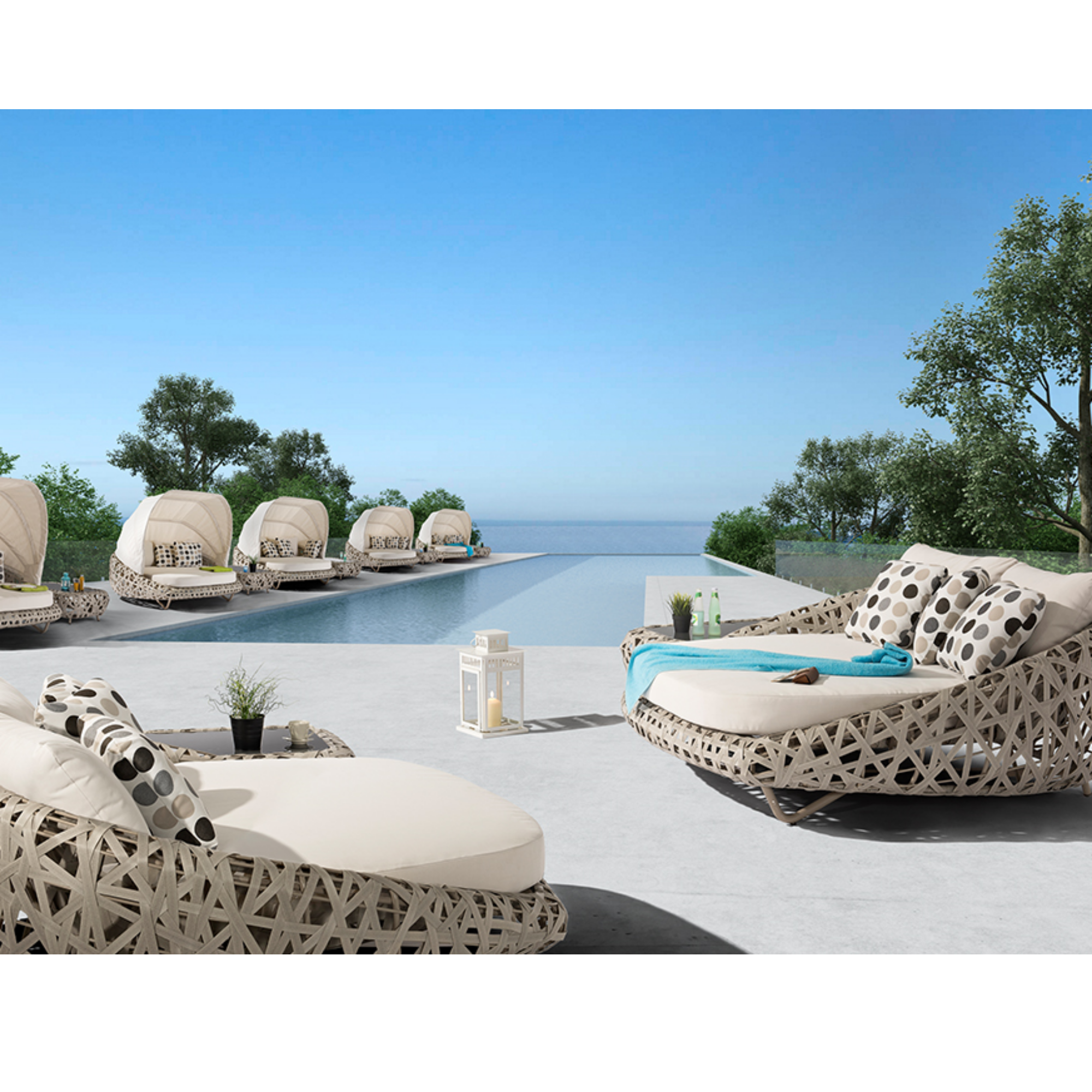 Curl Doubleday Bed with Canopy