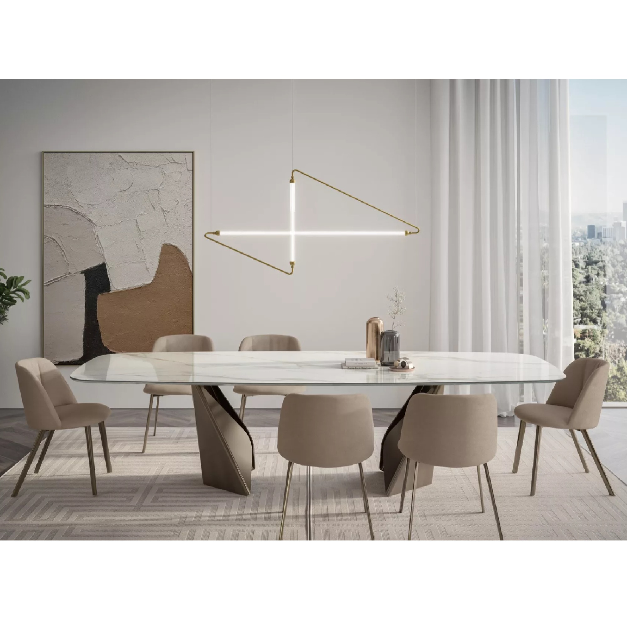 Kaleido Barrel Dining Table