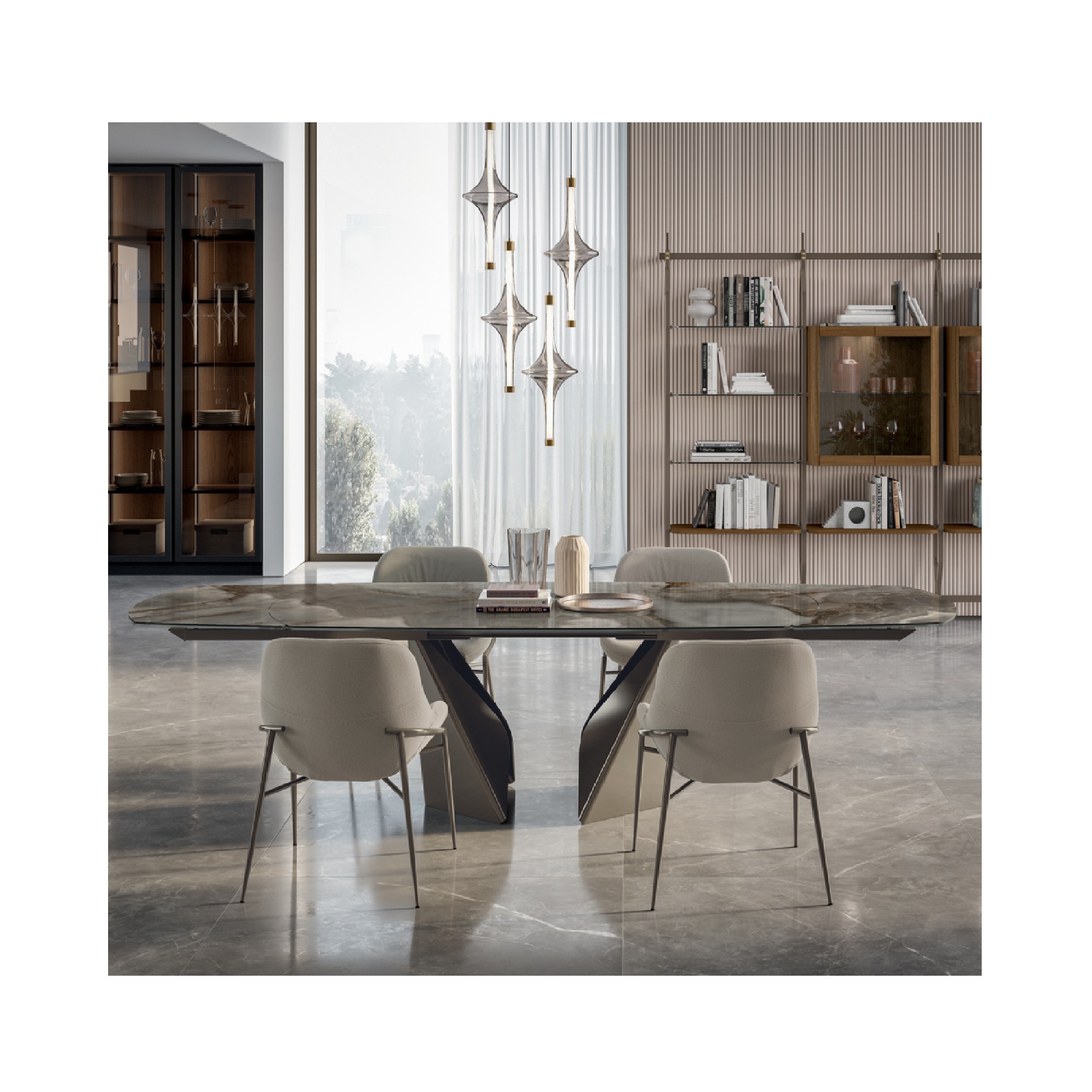 Kaleido Barrel Dining Table