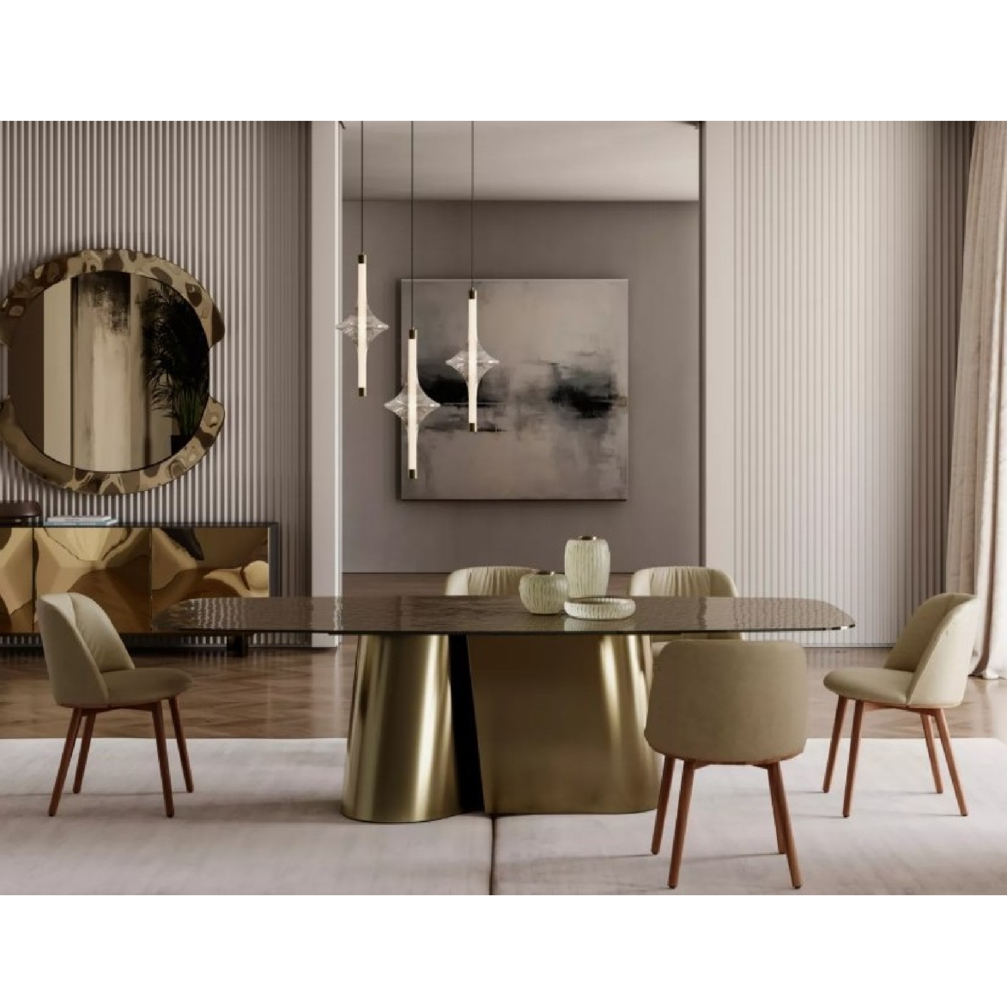 Kimono Rectangular Extending Dining Table