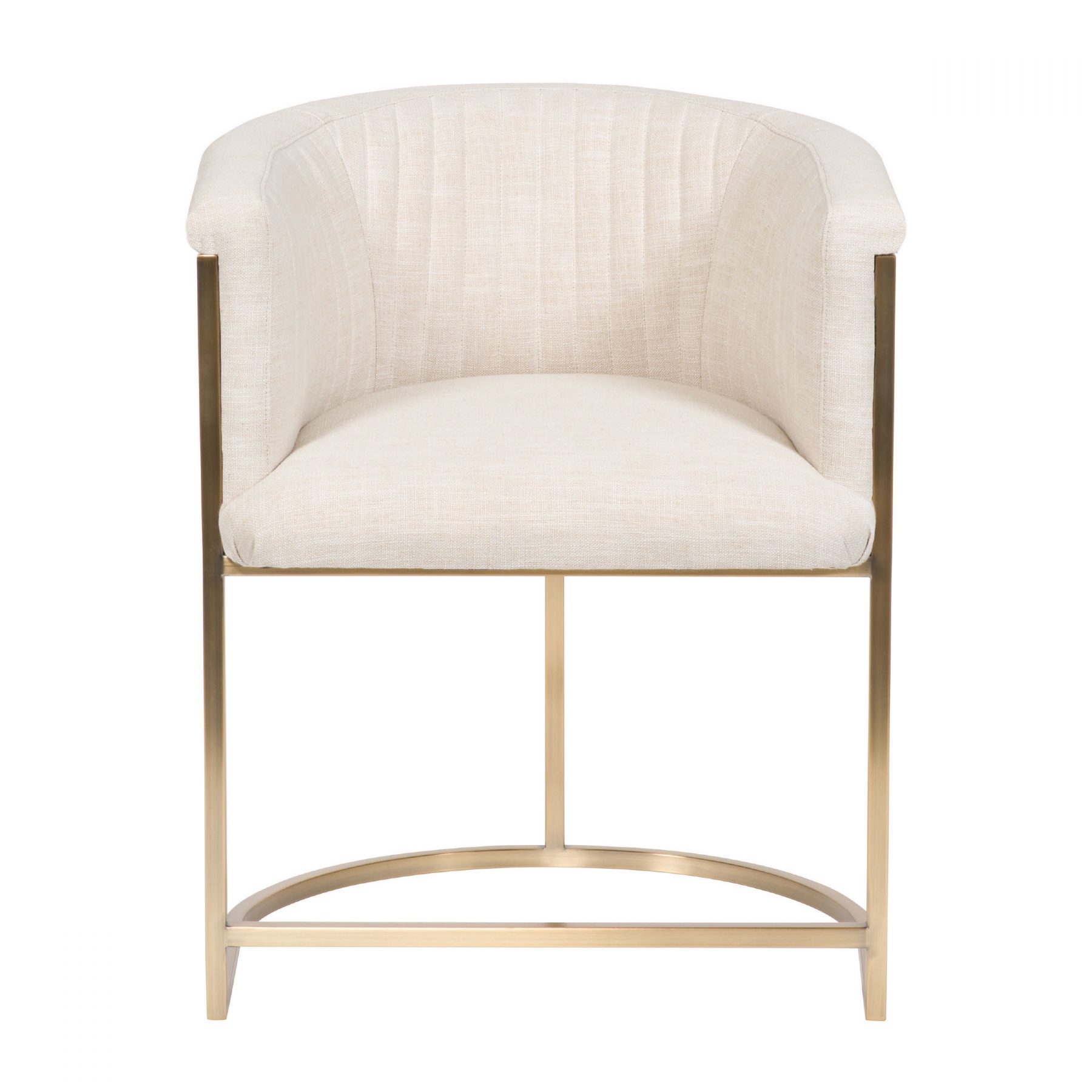 Skye Button Back Metal Frame Chair