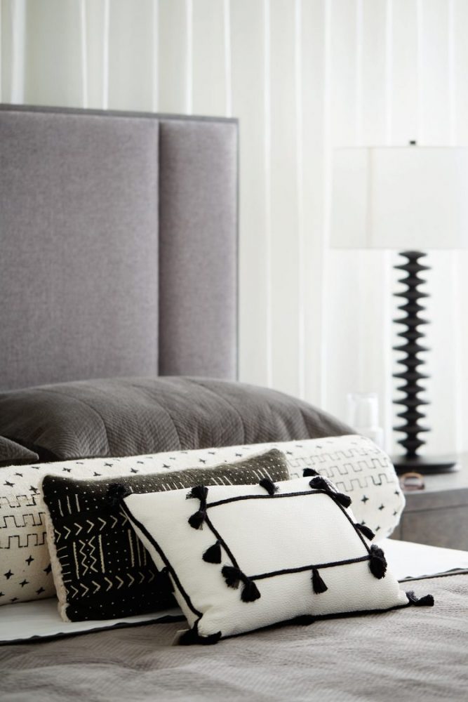 Linea Upholstered Panel Bed
