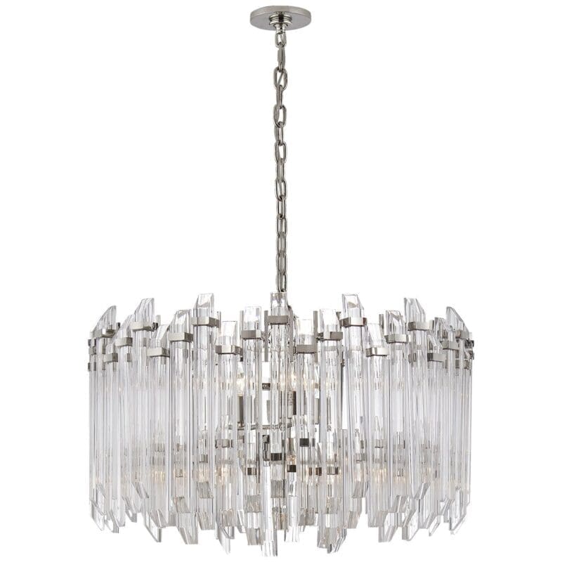 Adele Large Wide Drum Chandelier - Avenue Design high end lighting in Montreal