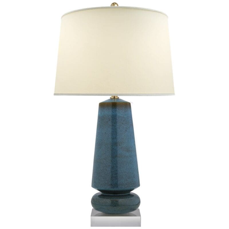 Parisienne Medium Table Lamp in Iced Coconut with Natural Percale Shade