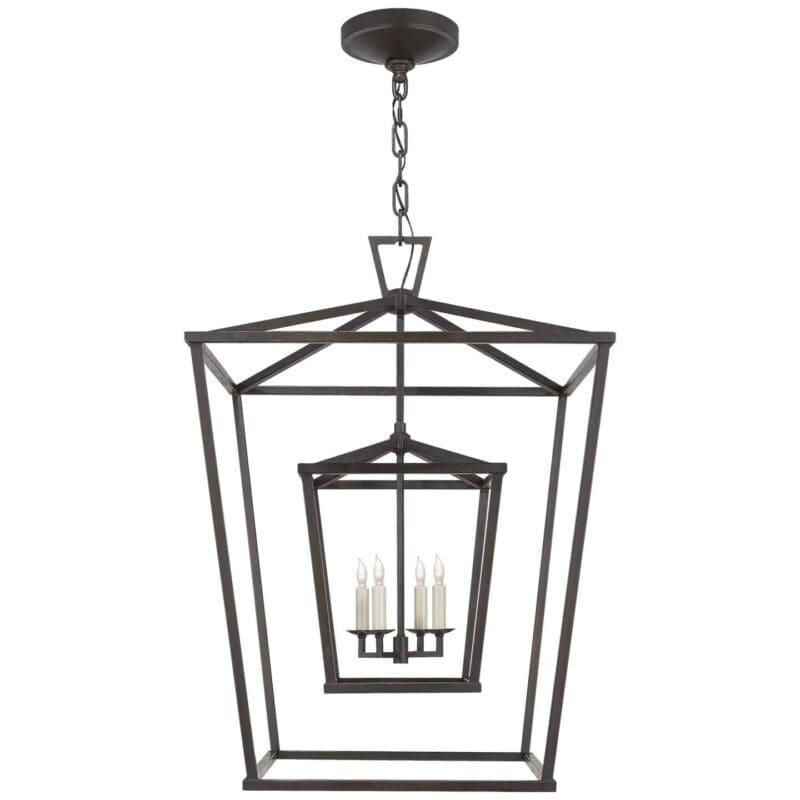 Darlana Large Double Cage Lantern - Avenue Design high end lighting in Montreal