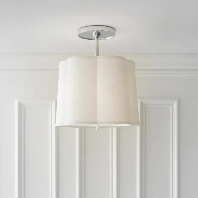 Simple Scallop Hanging Shade - Avenue Design high end lighting in Montreal