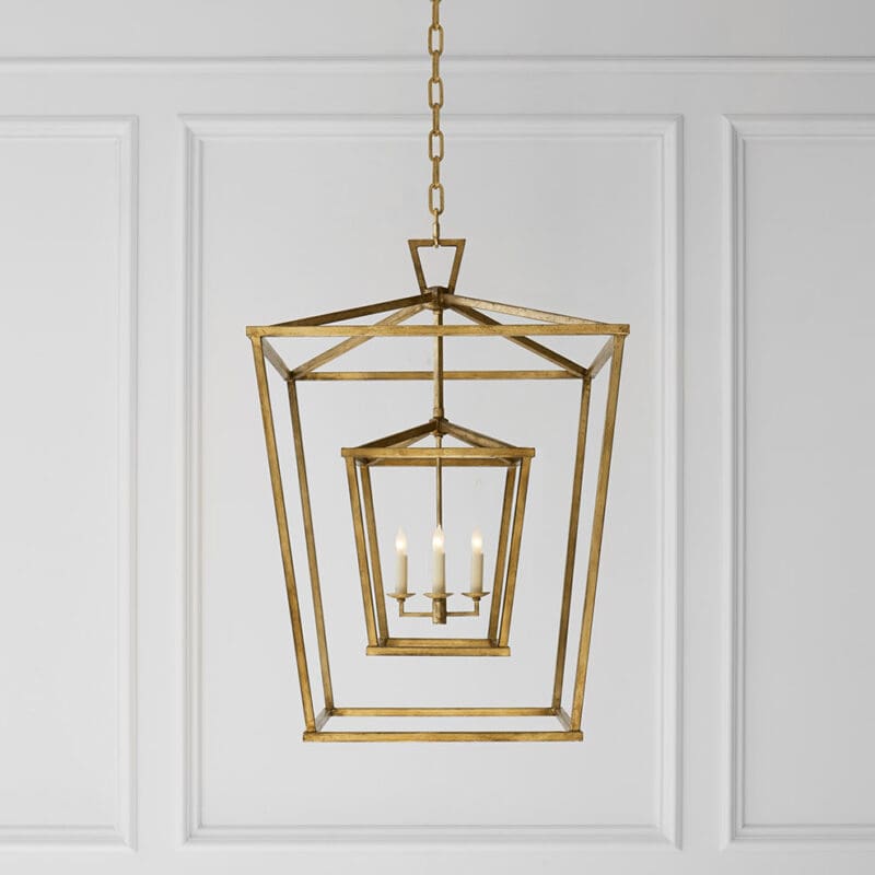 Darlana Large Double Cage Lantern - Avenue Design high end lighting in Montreal