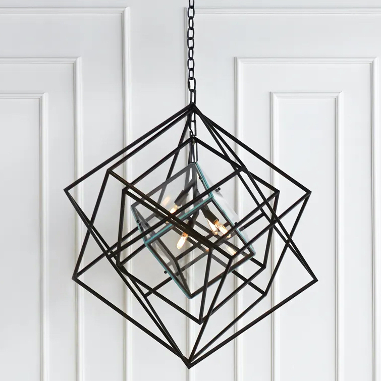 Cubist Medium Chandelier - Avenue Design high end lighting in Montreal