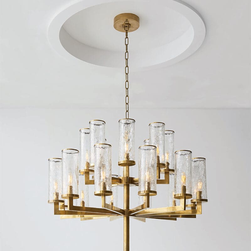 Liaison Double Tier Chandelier - Avenue Design high end lighting in Montreal