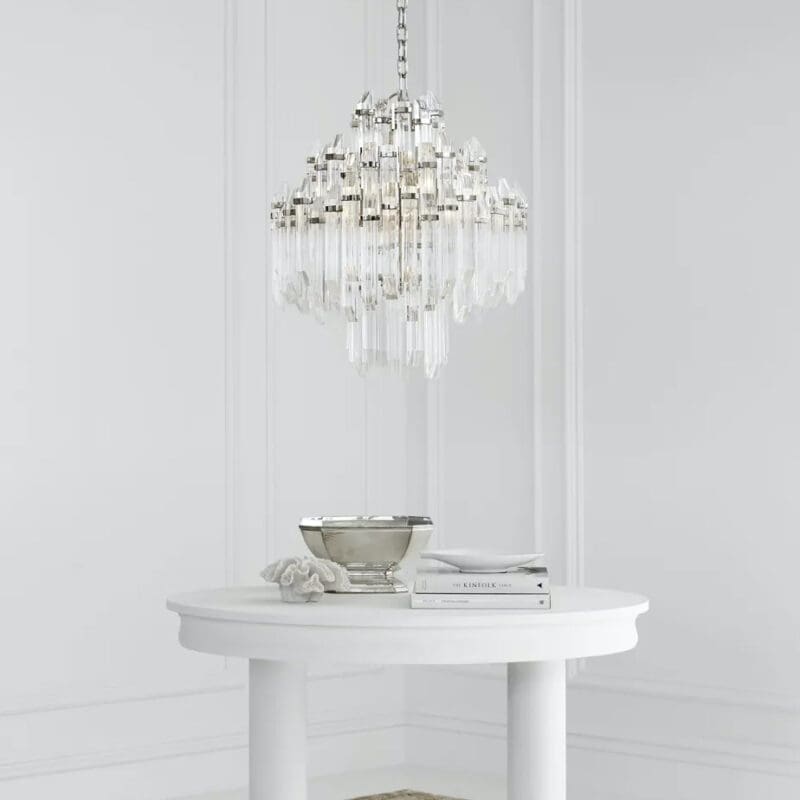 Adele Four Tier Waterfall Chandelier - Avenue Design high end lighting in Montreal