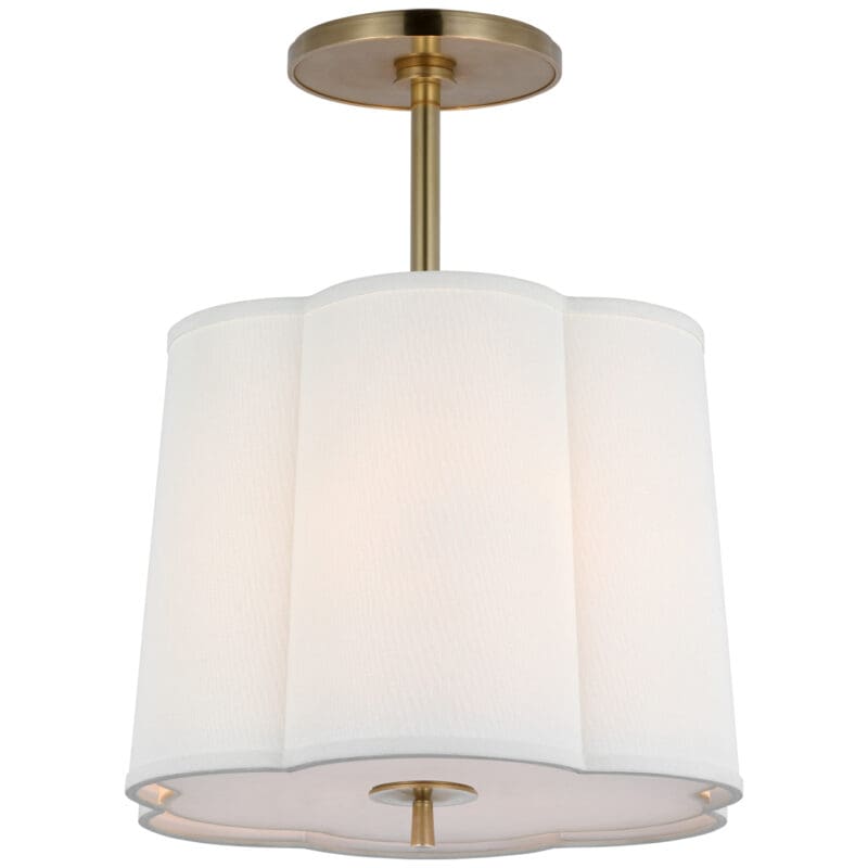 Simple Scallop Hanging Shade - Avenue Design high end lighting in Montreal