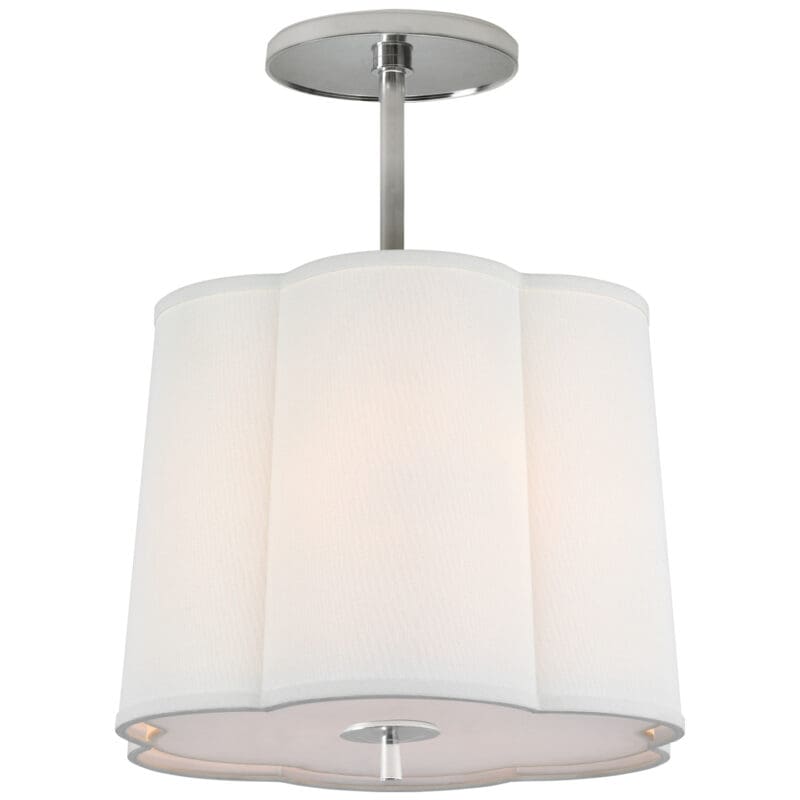 Simple Scallop Hanging Shade - Avenue Design high end lighting in Montreal