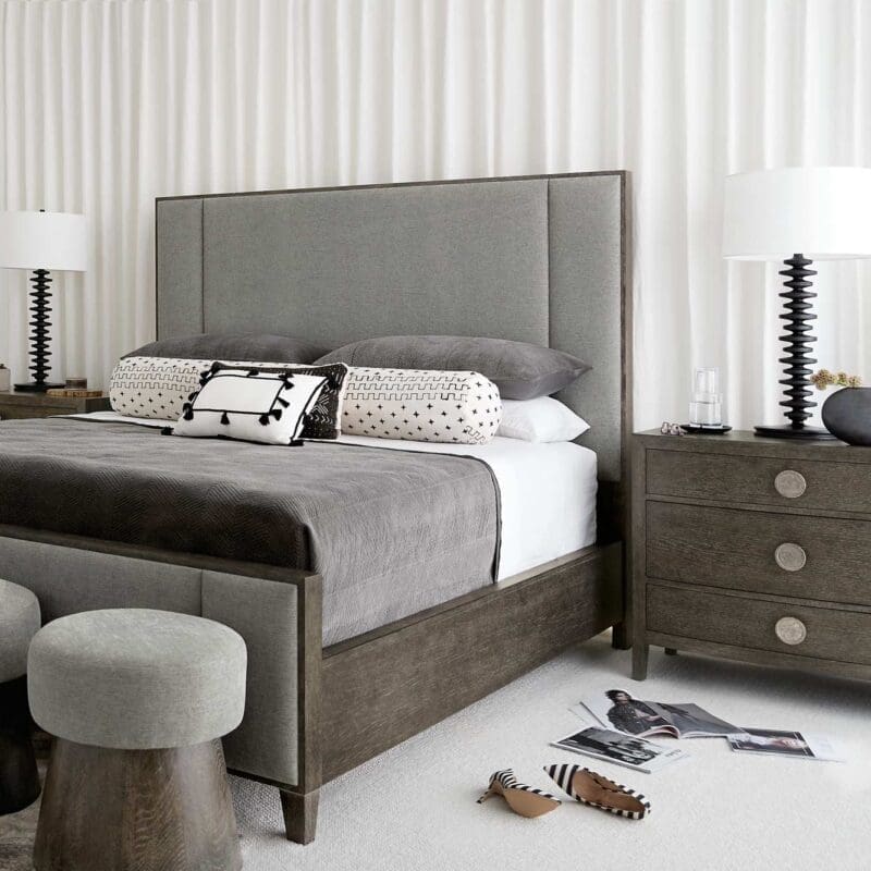 Linea Upholstered Panel Bed