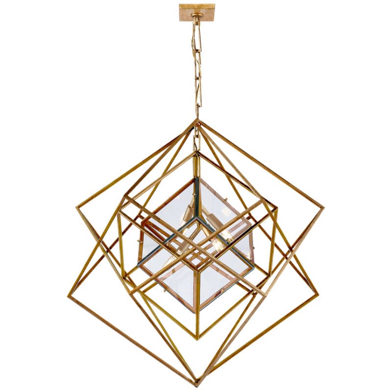 Cubist Medium Chandelier - Avenue Design high end lighting in Montreal