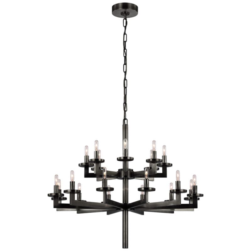 Liaison Double Tier Chandelier - Avenue Design high end lighting in Montreal