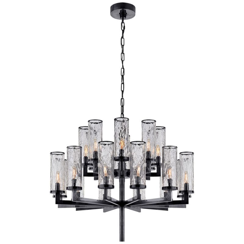 Liaison Double Tier Chandelier - Avenue Design high end lighting in Montreal