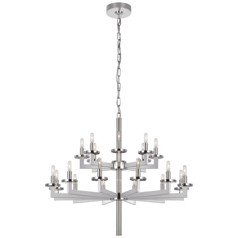 Liaison Double Tier Chandelier - Avenue Design high end lighting in Montreal