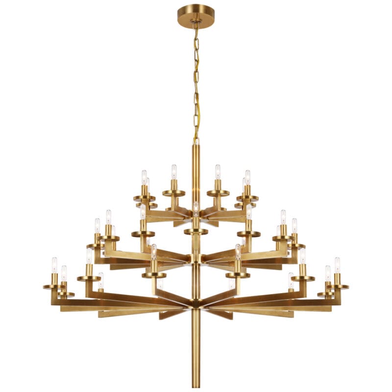 Liaison Triple Tier Chandelier - Avenue Design high end lighting in Montreal