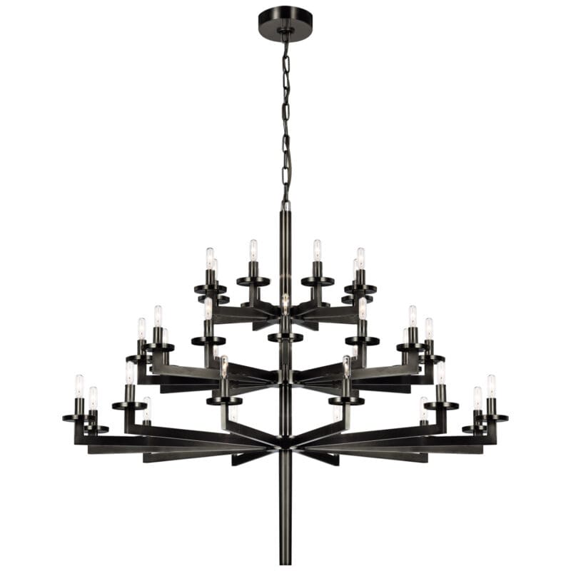 Liaison Triple Tier Chandelier - Avenue Design high end lighting in Montreal