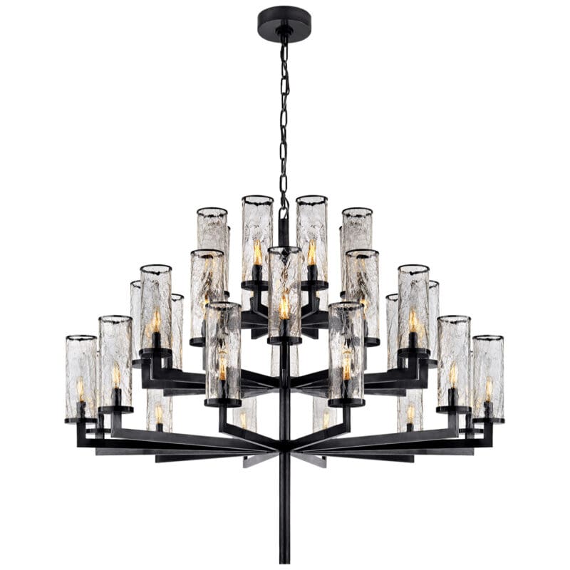 Liaison Triple Tier Chandelier - Avenue Design high end lighting in Montreal