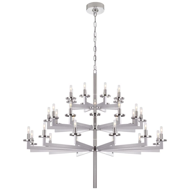 Liaison Triple Tier Chandelier - Avenue Design high end lighting in Montreal