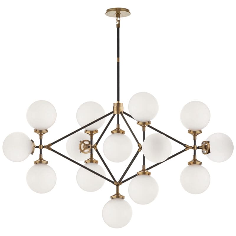 Bistro Four Arm Chandelier - Avenue Design high end lighting in Montreal