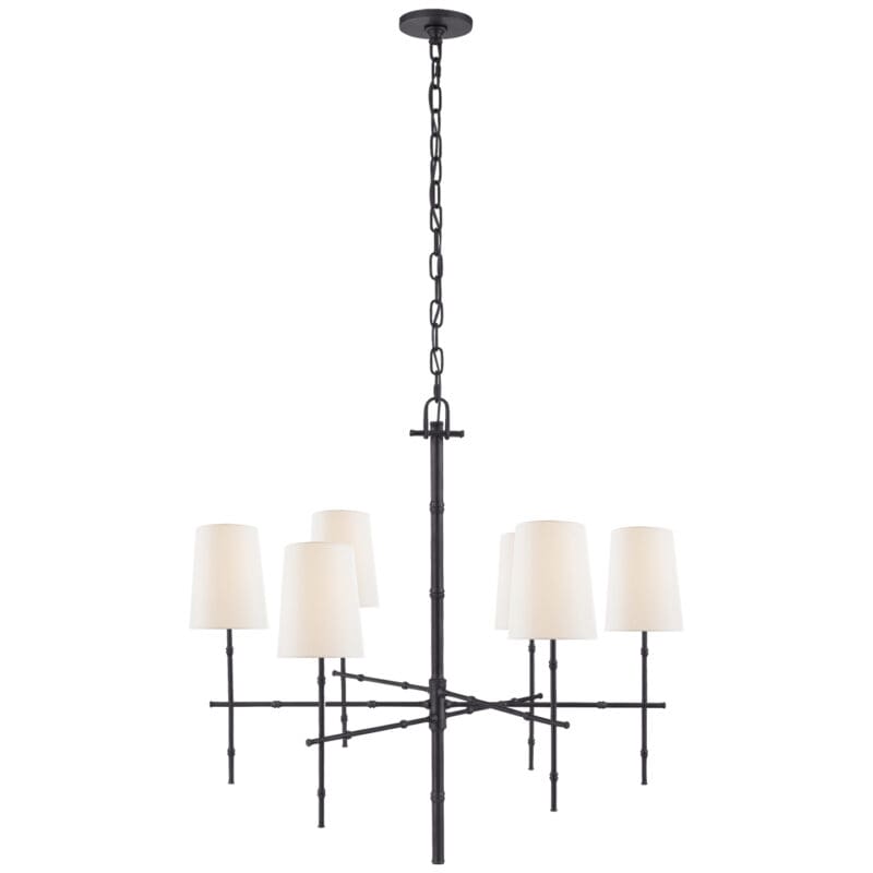 Grenol Medium Modern Bamboo Chandelier - Avenue Design high end lighting in Montreal