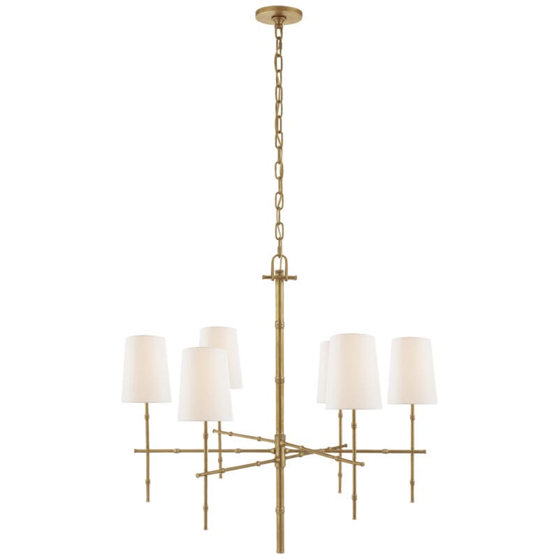 Grenol Medium Modern Bamboo Chandelier - Avenue Design high end lighting in Montreal