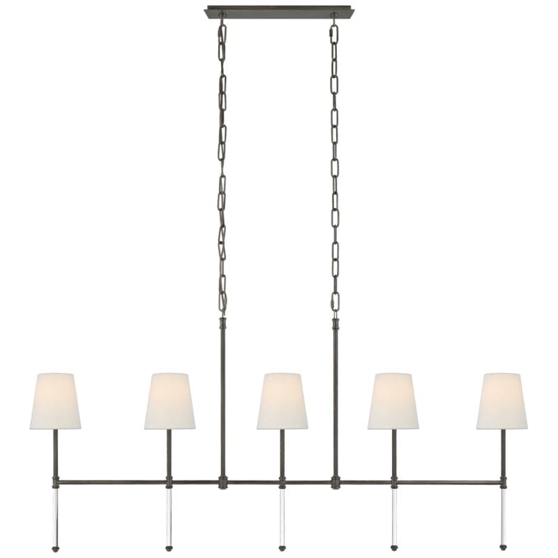 Camille Medium Linear Chandelier - Avenue Design high end lighting in Montreal