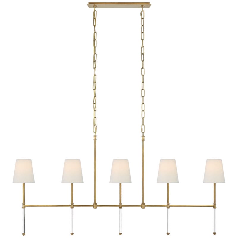 Camille Medium Linear Chandelier - Avenue Design high end lighting in Montreal