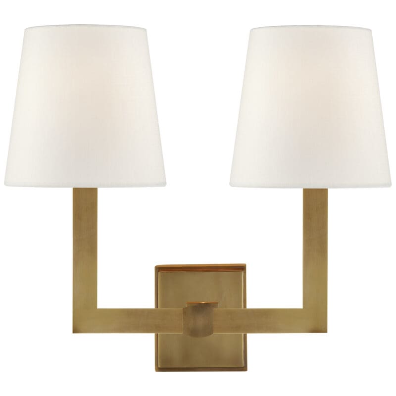 Square Tube Double Sconce - Avenue Design high end lighting in Montreal