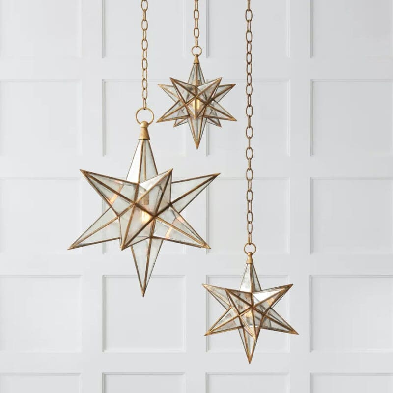 Moravian Medium Star Lantern - Avenue Design high end lighting in Montreal