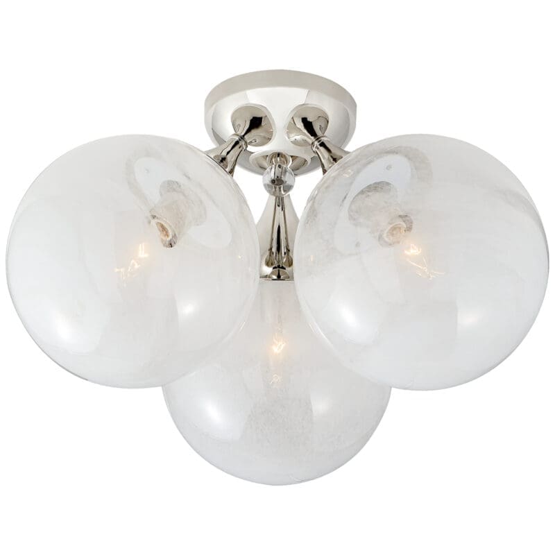 Cristol Large Triple Flush Mount - Avenue Design high end lighting in Montreal