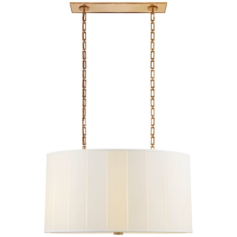 Perfect Pleat Oval Hanging Shade - Avenue Design high end lighting in Montreal