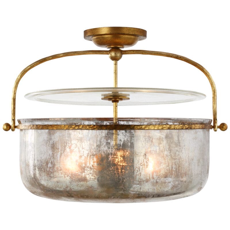 Lorford Medium Semi-Flush Lantern - Avenue Design high end lighting in Montreal